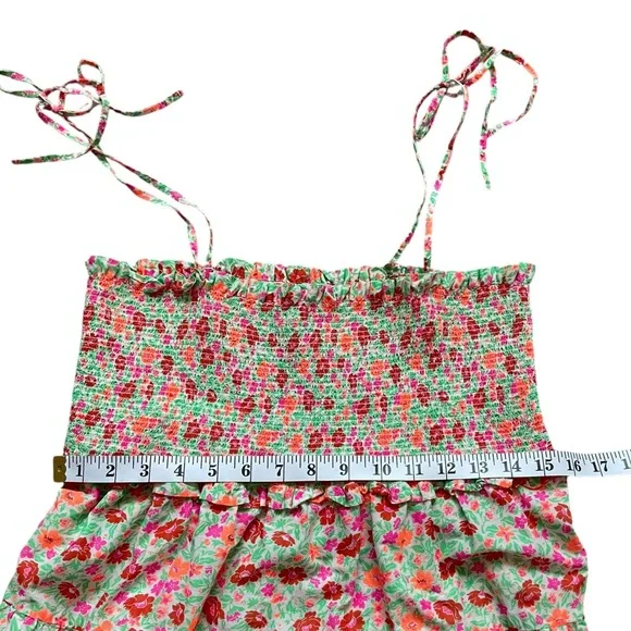 J. Crew Cotton Voile Smocked Maxi Dress Floral Print 100% Cotton Large Easter - Picture 11 of 13